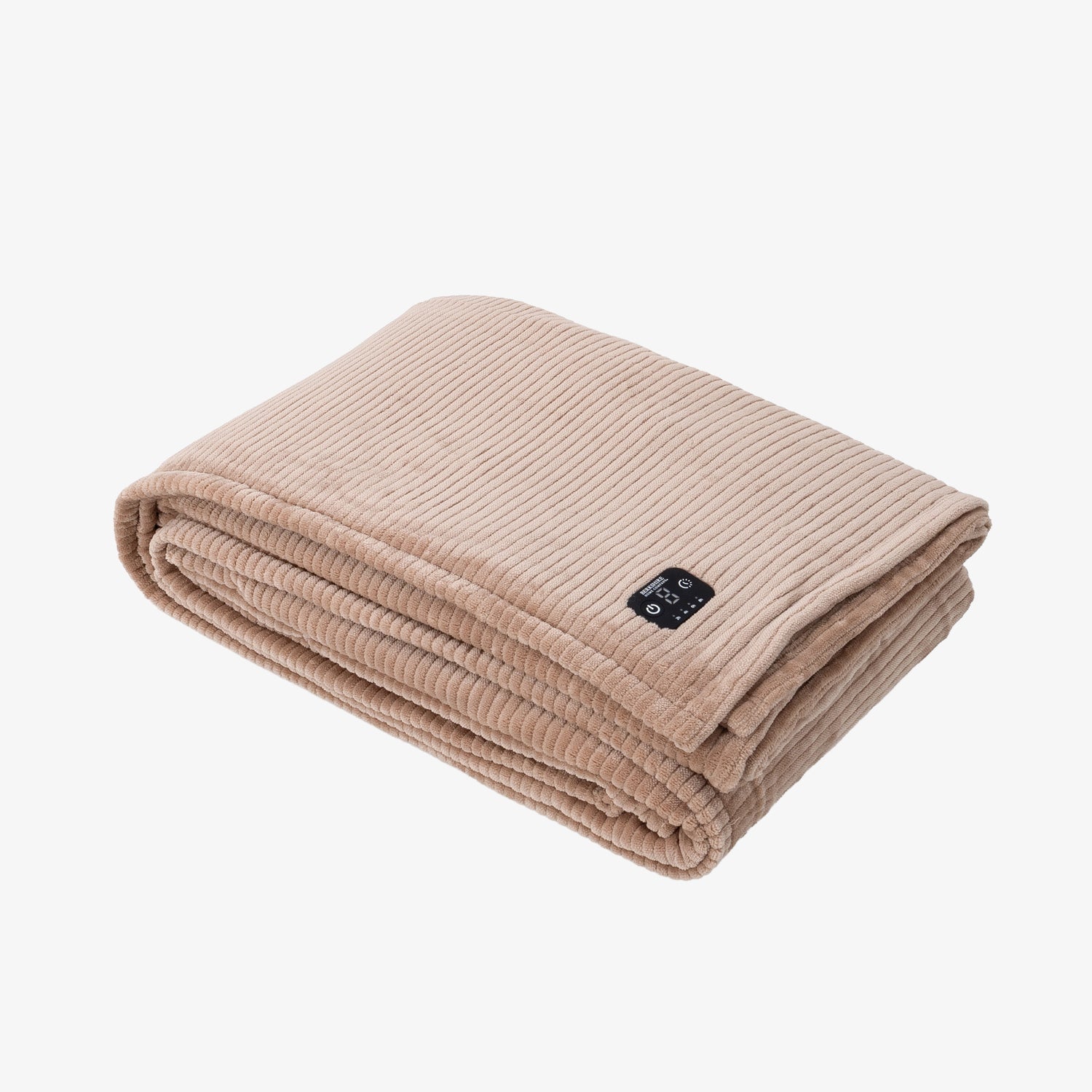 Aged Leather E0817 heated VelvetLoft blanket folded on a light background